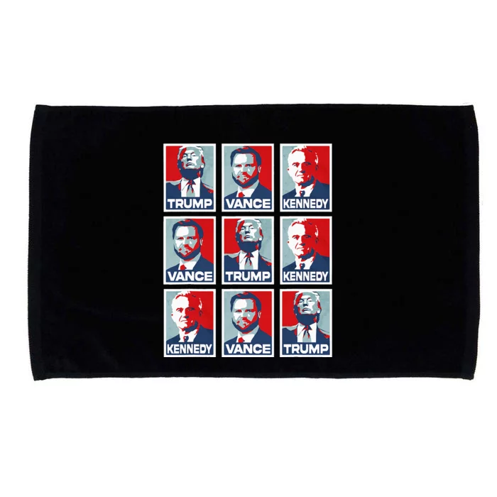 Trump Vance Kennedy Checkmate 2024 Microfiber Hand Towel