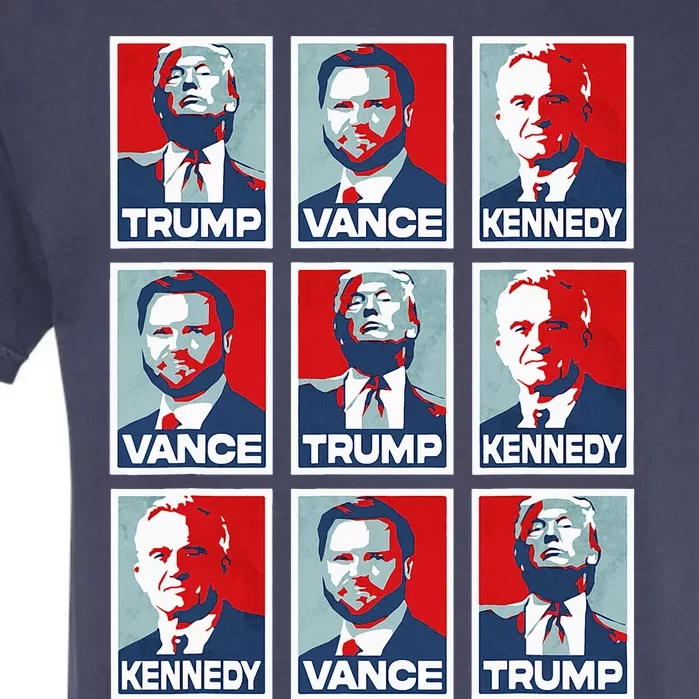 Trump Vance Kennedy Checkmate 2024 Garment-Dyed Heavyweight T-Shirt