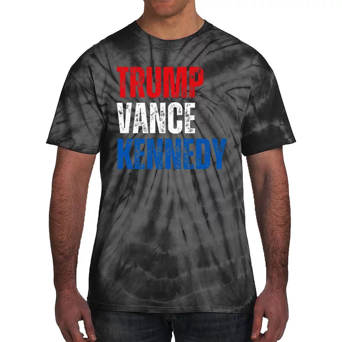 Trump Vance Kennedy Presidential Campaign Flag Usa 2024 Tie-Dye T-Shirt