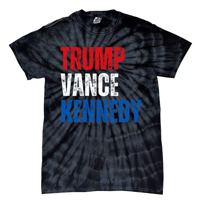 Trump Vance Kennedy Presidential Campaign Flag Usa 2024 Tie-Dye T-Shirt