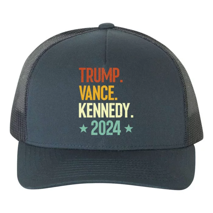 Trump Vance Kennedy President 2024 Yupoong Adult 5-Panel Trucker Hat