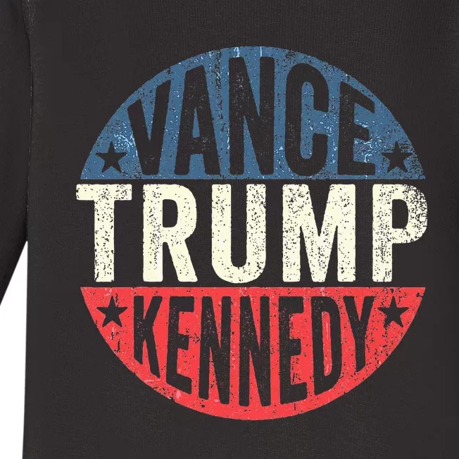 Trump Vance Kennedy Checkmate 2024 Baby Long Sleeve Bodysuit