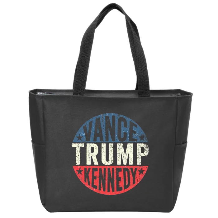 Trump Vance Kennedy Checkmate 2024 Zip Tote Bag