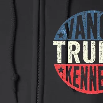 Trump Vance Kennedy Checkmate 2024 Full Zip Hoodie