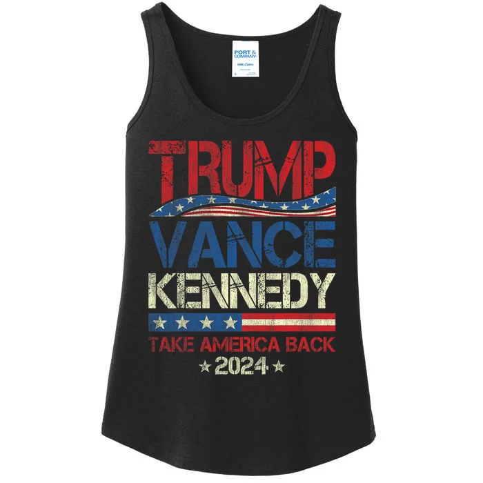 Trump Vance Kennedy Take America Back 2024 Election Ladies Essential Tank