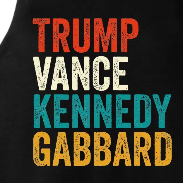 Trump Vance Kennedy Gabbard Presidential Campaign Usa 2024 Ladies Tri-Blend Wicking Tank