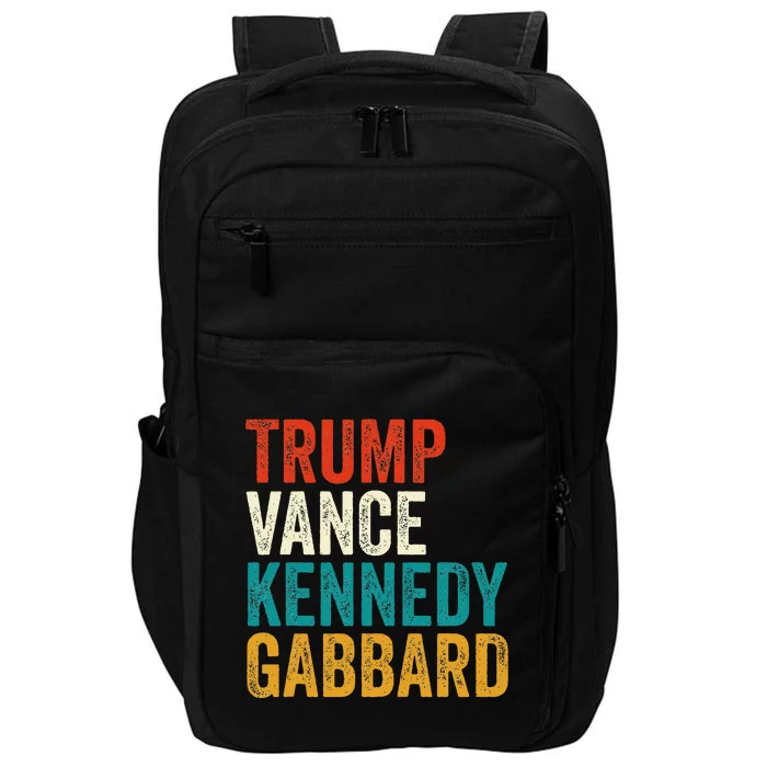 Trump Vance Kennedy Gabbard Presidential Campaign Usa 2024 Impact Tech Backpack