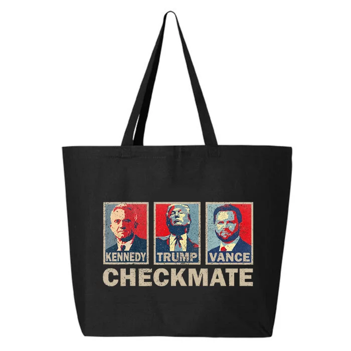 Trump Vance Kennedy Checkmate 2024 Election Republican 25L Jumbo Tote