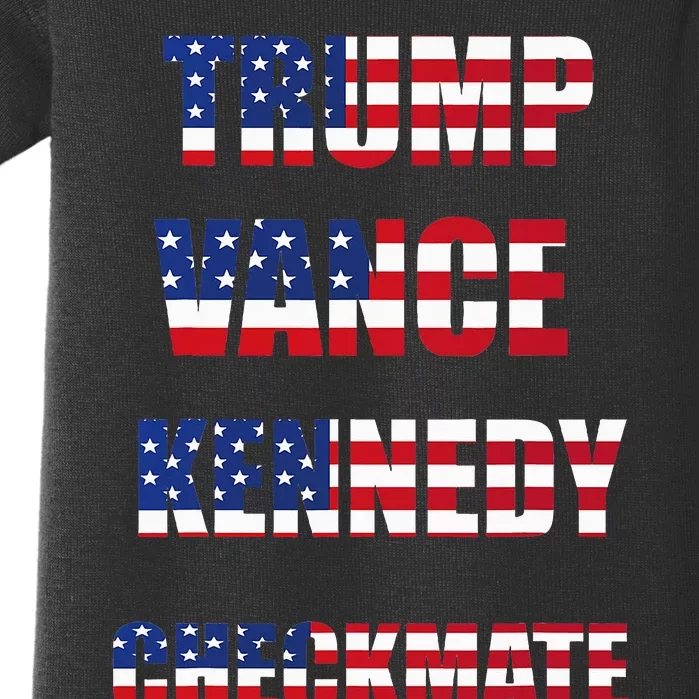 Trump Vance Kennedy Checkmate 2024 Election Republican Baby Bodysuit