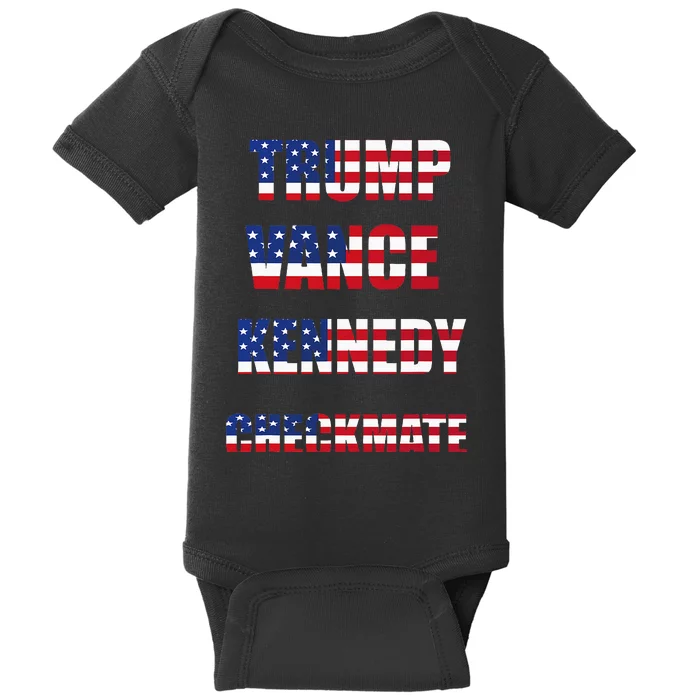 Trump Vance Kennedy Checkmate 2024 Election Republican Baby Bodysuit