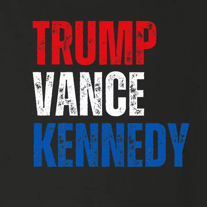 Trump Vance Kennedy Presidential Campaign Flag Usa 2024 Toddler Long Sleeve Shirt