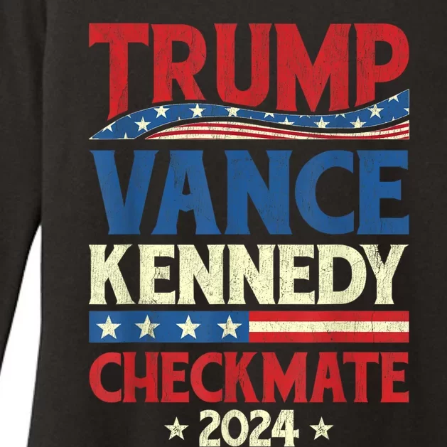 Trump Vance Kennedy Checkmate 2024 Election Republican Womens CVC Long Sleeve Shirt