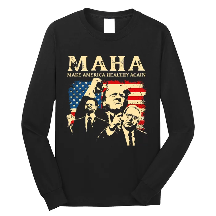 Trump Vance Kennedy Maha 2024 Funny Trump 45 47 Pro Trump Long Sleeve Shirt