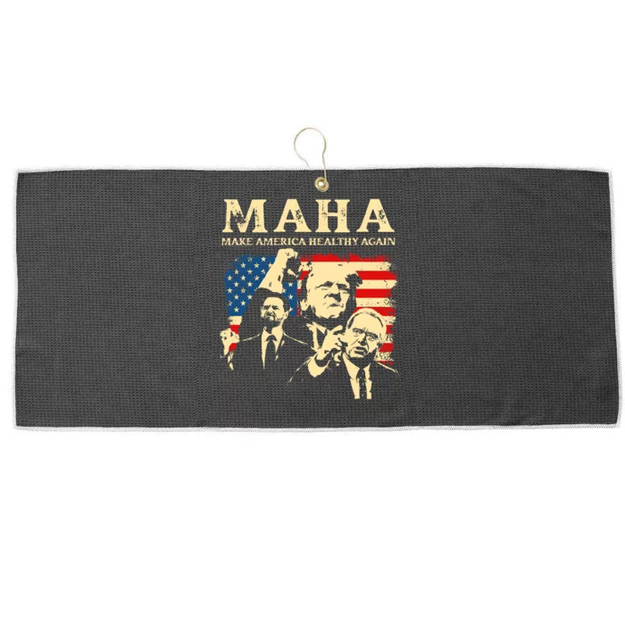 Trump Vance Kennedy Maha 2024 Funny Trump 45 47 Pro Trump Large Microfiber Waffle Golf Towel