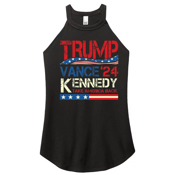 Trump Vance Kennedy Take America Back 2024 Election Women’s Perfect Tri Rocker Tank