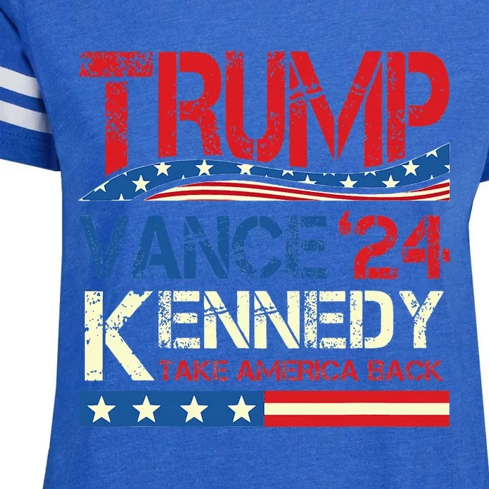 Trump Vance Kennedy Take America Back 2024 Election Enza Ladies Jersey Football T-Shirt