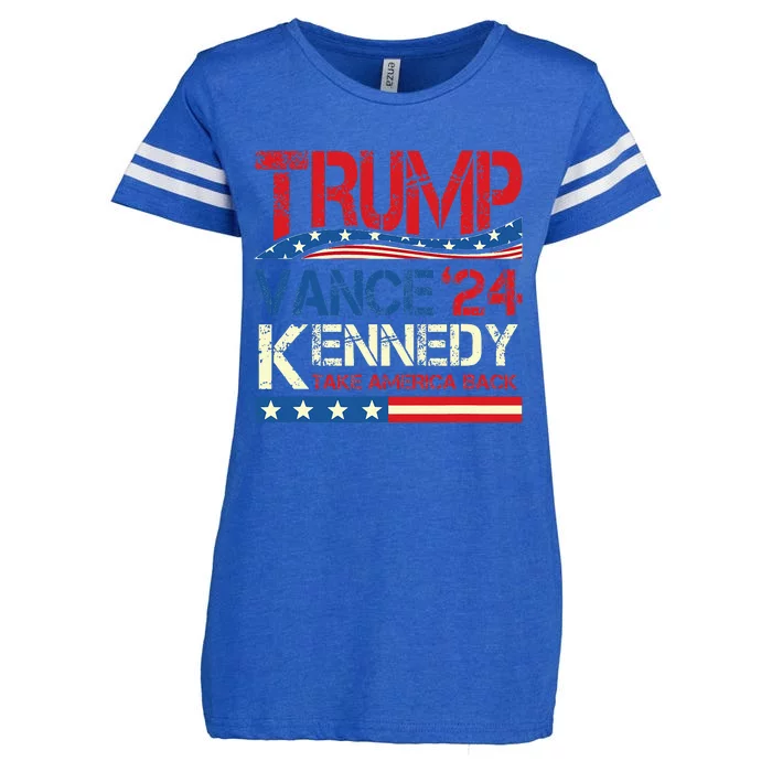 Trump Vance Kennedy Take America Back 2024 Election Enza Ladies Jersey Football T-Shirt