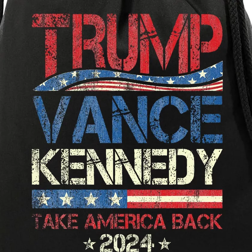 Trump Vance Kennedy Take America Back 2024 Election Drawstring Bag