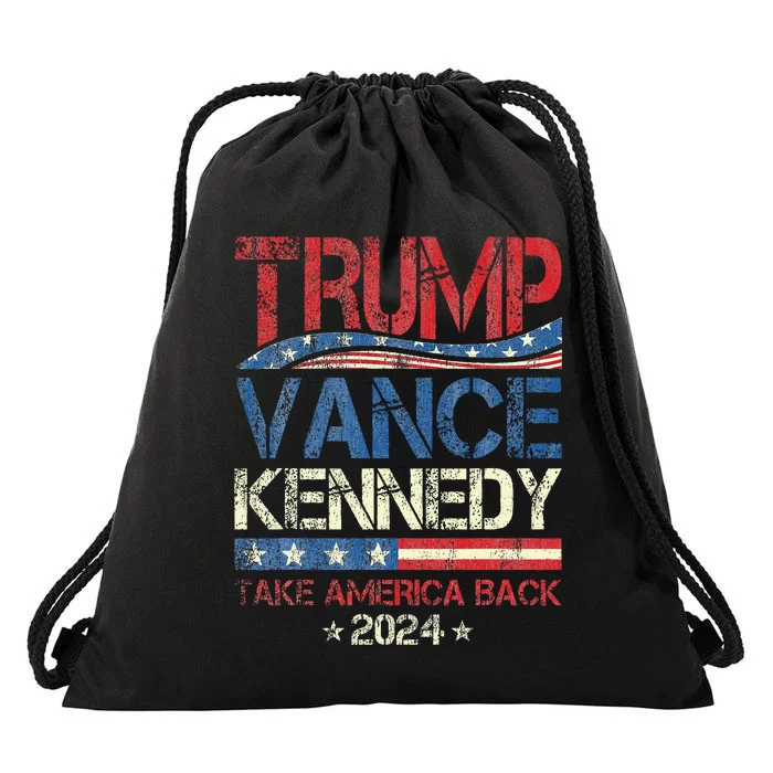 Trump Vance Kennedy Take America Back 2024 Election Drawstring Bag