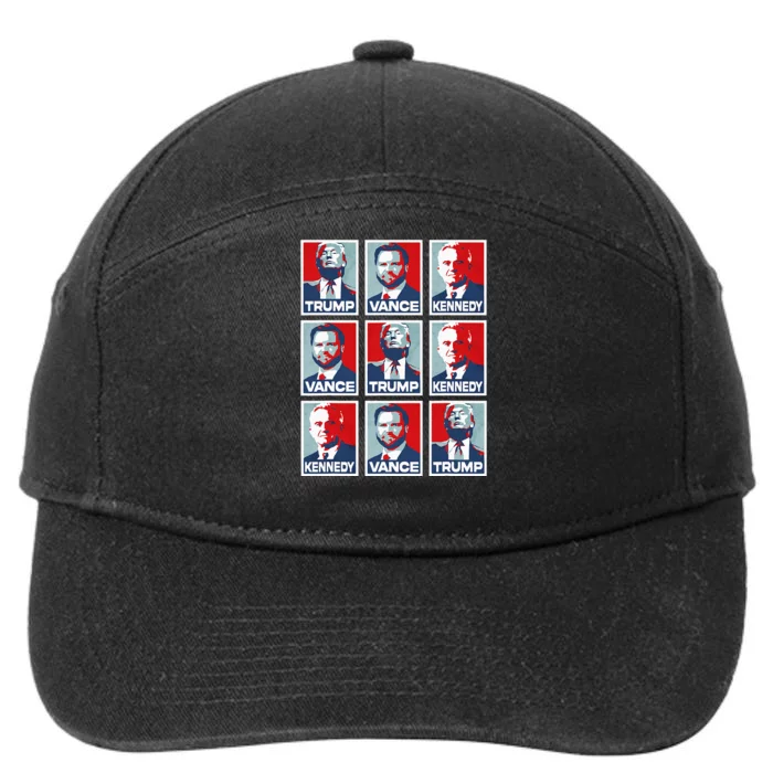 Trump Vance Kennedy Checkmate 2024 7-Panel Snapback Hat