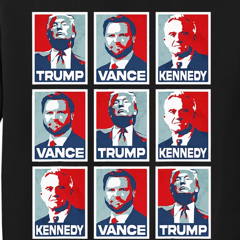 Trump Vance Kennedy Checkmate 2024 Tall Sweatshirt