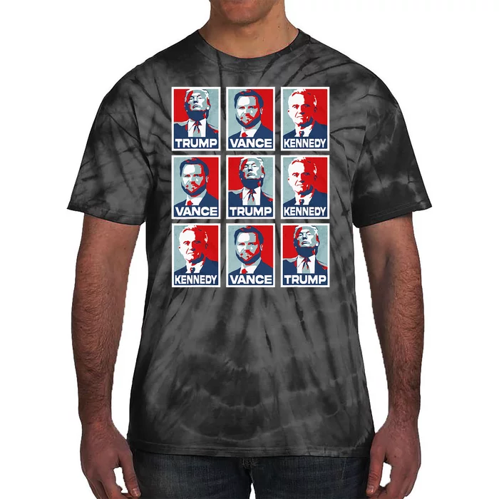 Trump Vance Kennedy Checkmate 2024 Tie-Dye T-Shirt