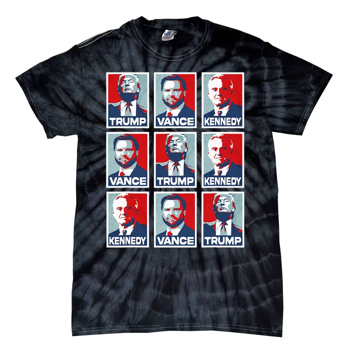 Trump Vance Kennedy Checkmate 2024 Tie-Dye T-Shirt