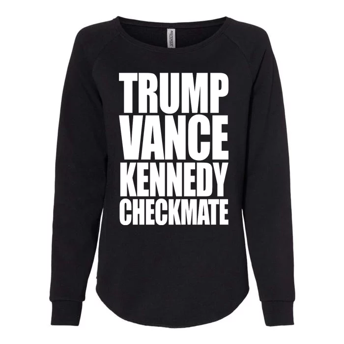 Trump Vance Kennedy Checkmate 2024 Election Republican Womens California Wash Sweatshirt