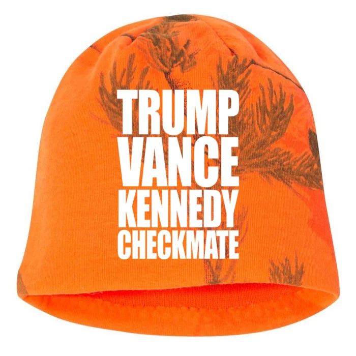 Trump Vance Kennedy Checkmate 2024 Election Republican Kati - Camo Knit Beanie