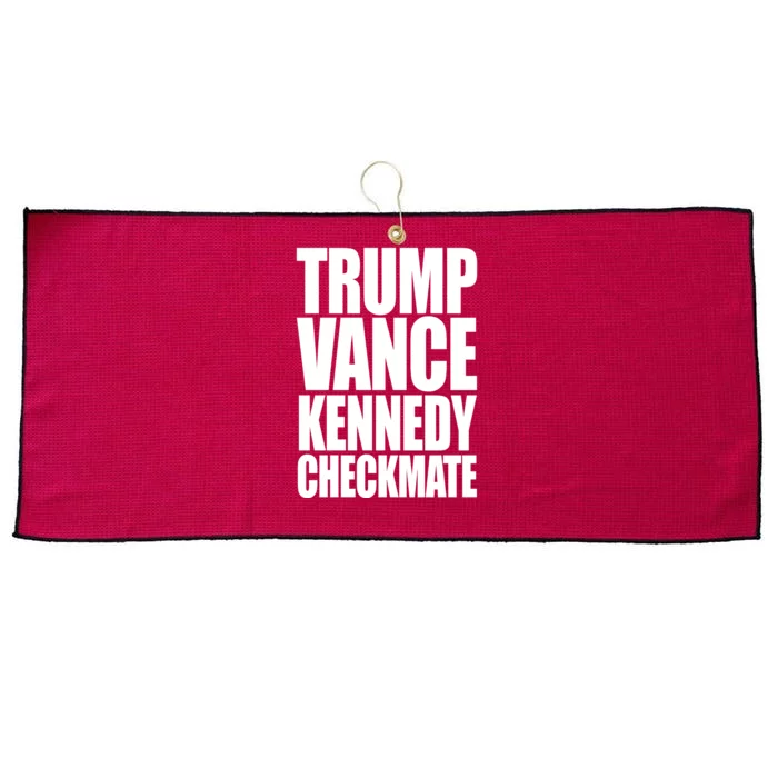 Trump Vance Kennedy Checkmate 2024 Election Republican Large Microfiber Waffle Golf Towel