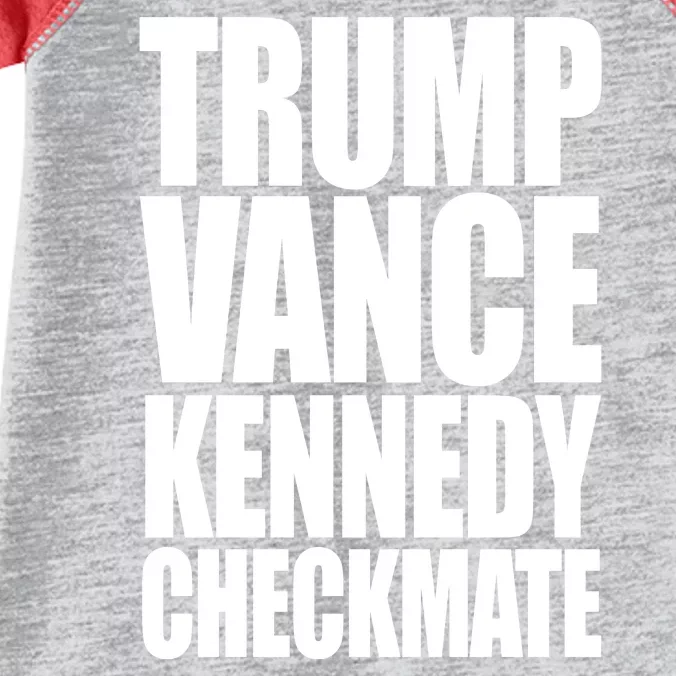 Trump Vance Kennedy Checkmate 2024 Election Republican Infant Baby Jersey Bodysuit