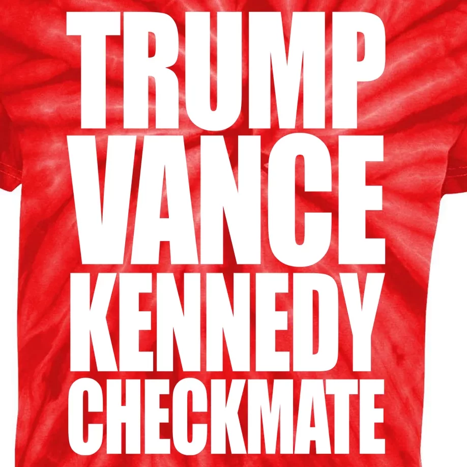 Trump Vance Kennedy Checkmate 2024 Election Republican Kids Tie-Dye T-Shirt