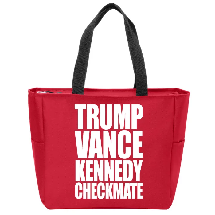 Trump Vance Kennedy Checkmate 2024 Election Republican Zip Tote Bag