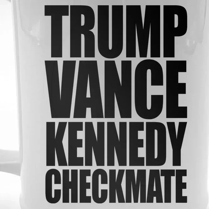 Trump Vance Kennedy Checkmate 2024 Election Republican Front & Back Beer Stein