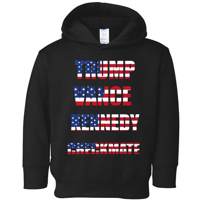 Trump Vance Kennedy Checkmate 2024 Election Republican Toddler Hoodie