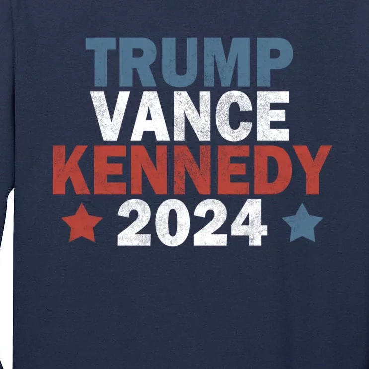 Trump Vance Kennedy President 2024 Election Republican Tall Long Sleeve T-Shirt