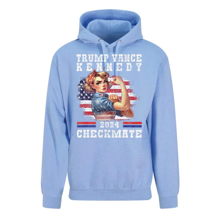 Trump Vance Kennedy Checkmate 2024 Election Republican Trump Gift Unisex Surf Hoodie