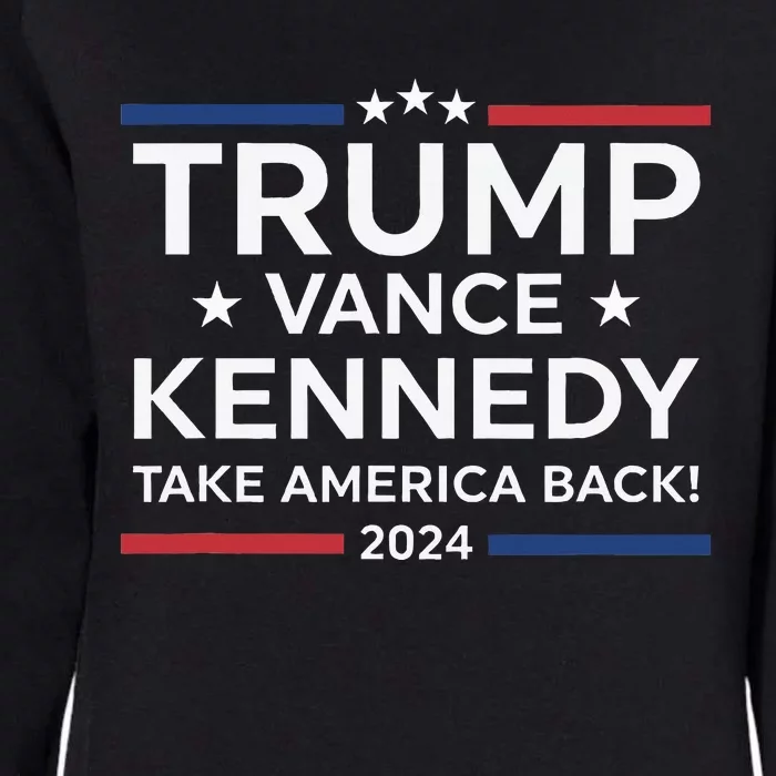 Trump Vance Kennedy Take America Back 2024 Womens California Wash Sweatshirt