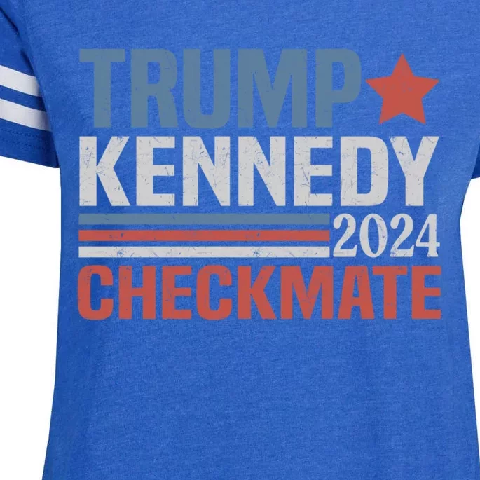 Trump Vance Kennedy Checkmate 2024 Election Republican Enza Ladies Jersey Football T-Shirt