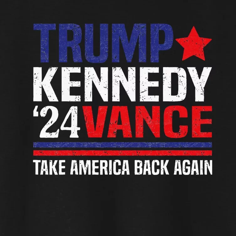 Trump Vance Kennedy Take America Back Again Women's Crop Top Tee