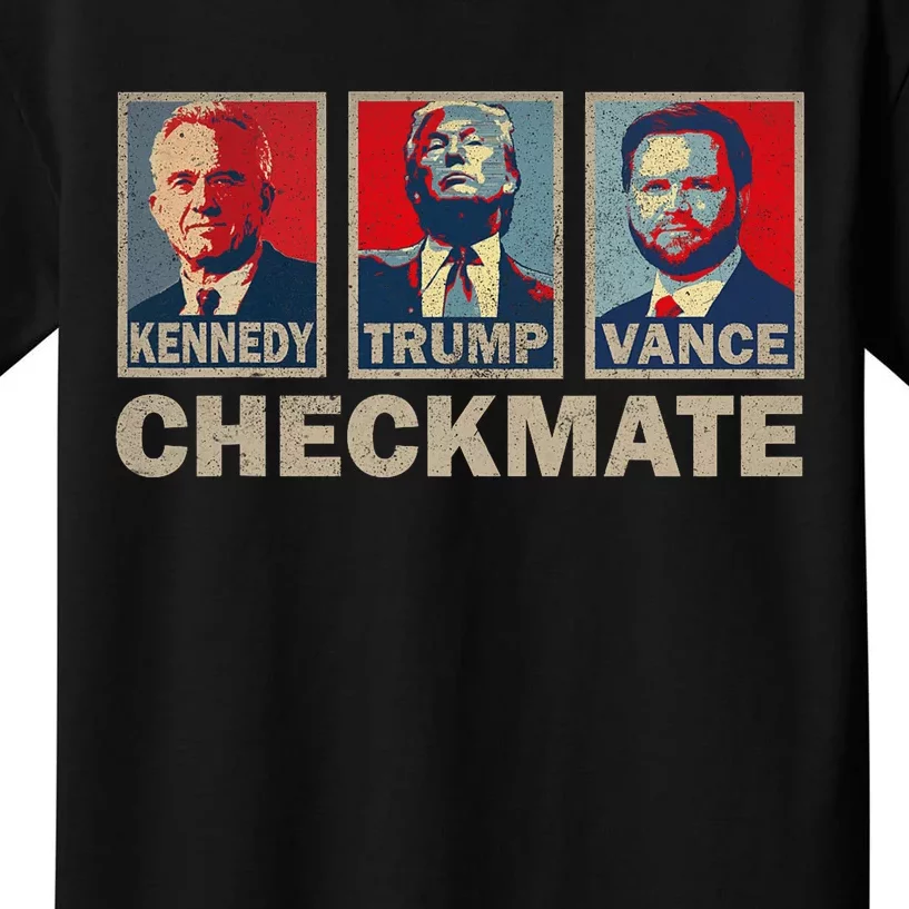 Trump Vance Kennedy Checkmate 2024 Election Save America Kids T-Shirt