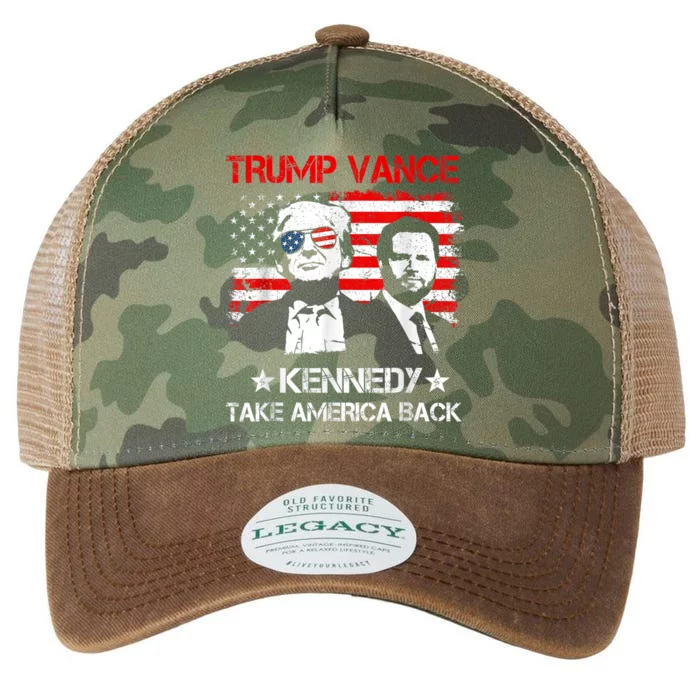 Trump Vance Kennedy Take America Back 2024 Legacy Tie Dye Trucker Hat