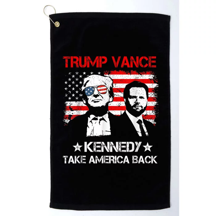 Trump Vance Kennedy Take America Back 2024 Platinum Collection Golf Towel