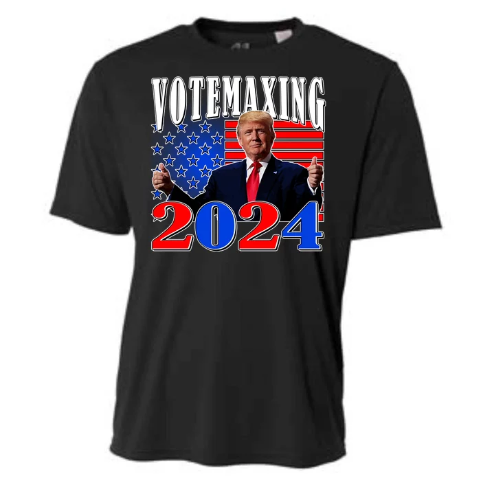 Trump Vote Maxing 2024 Election Cooling Performance Crew T-Shirt