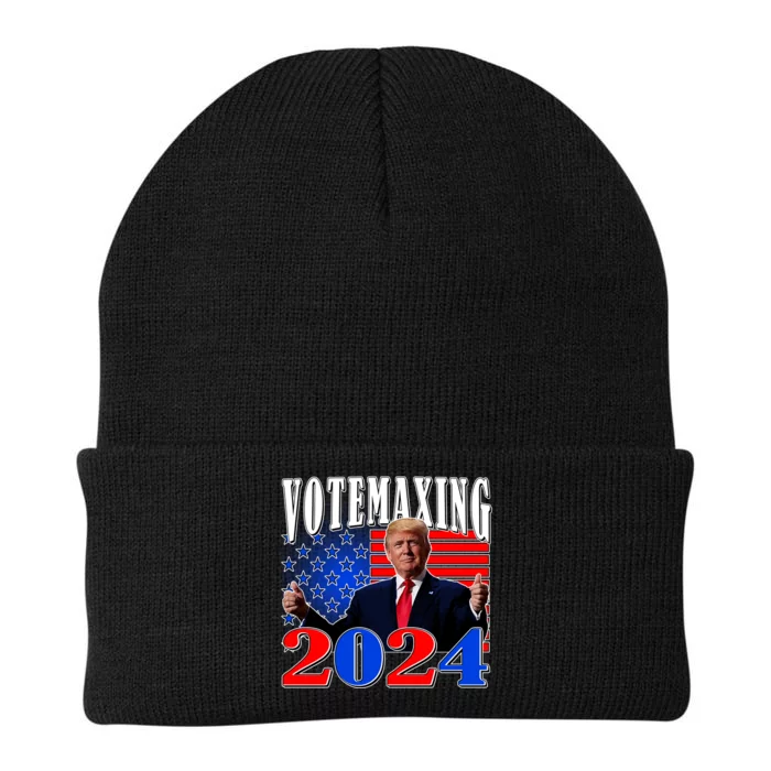 Trump Vote Maxing 2024 Election Knit Cap Winter Beanie