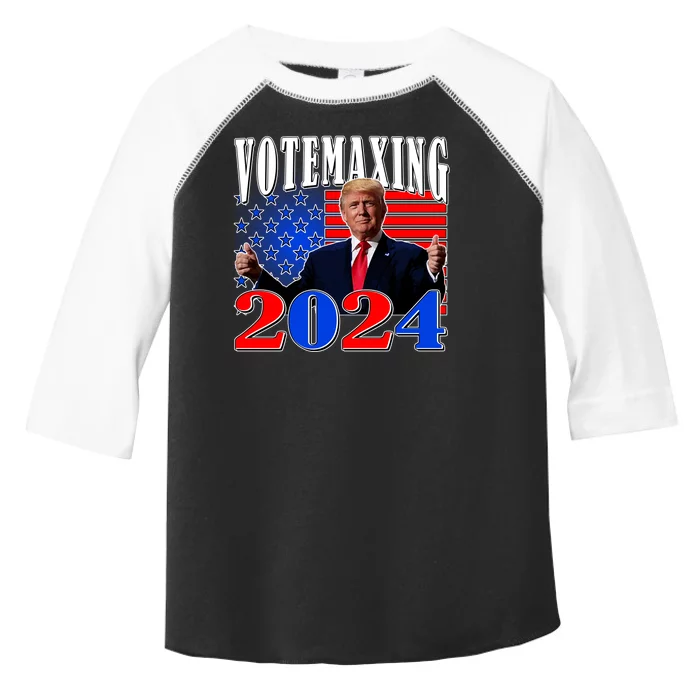 Trump Vote Maxing 2024 Election Toddler Fine Jersey T-Shirt