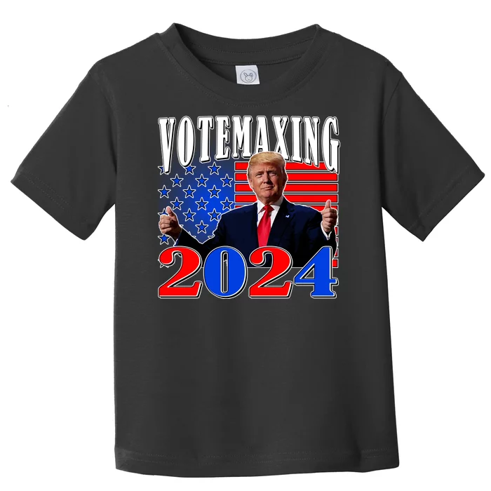 Trump Vote Maxing 2024 Election Toddler T-Shirt