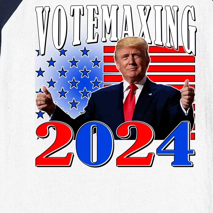 Trump Vote Maxing 2024 Election Baseball Sleeve Shirt