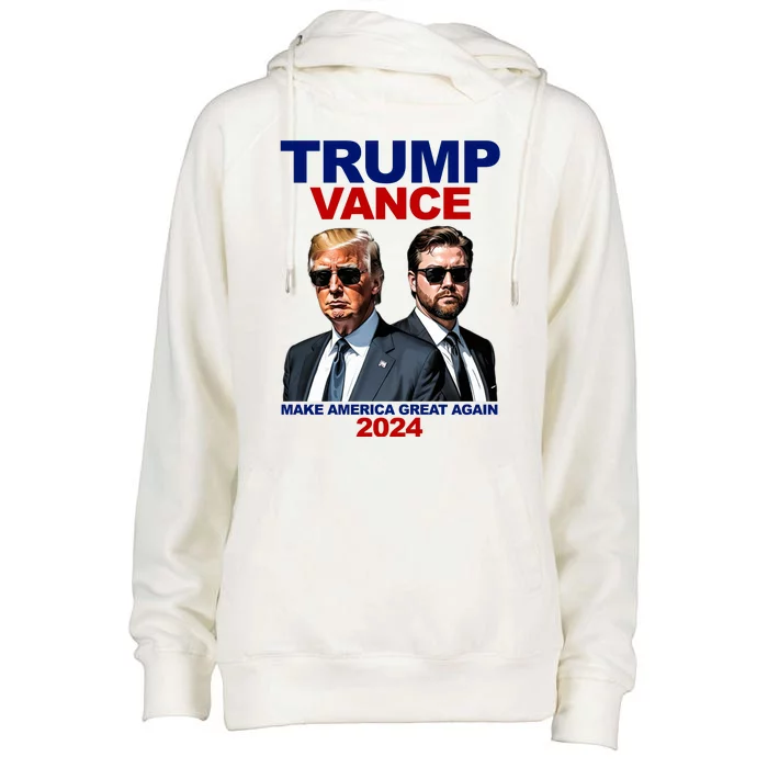 Trump Vance Make America Great Again 2024 Republican Womens Funnel Neck Pullover Hood