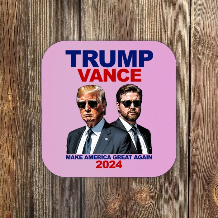 Trump Vance Make America Great Again 2024 Republican Coaster